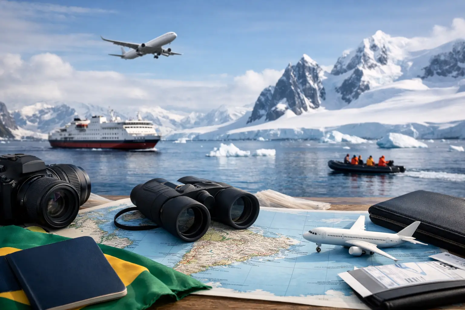 Como chegar à Antártica saindo do Brasil