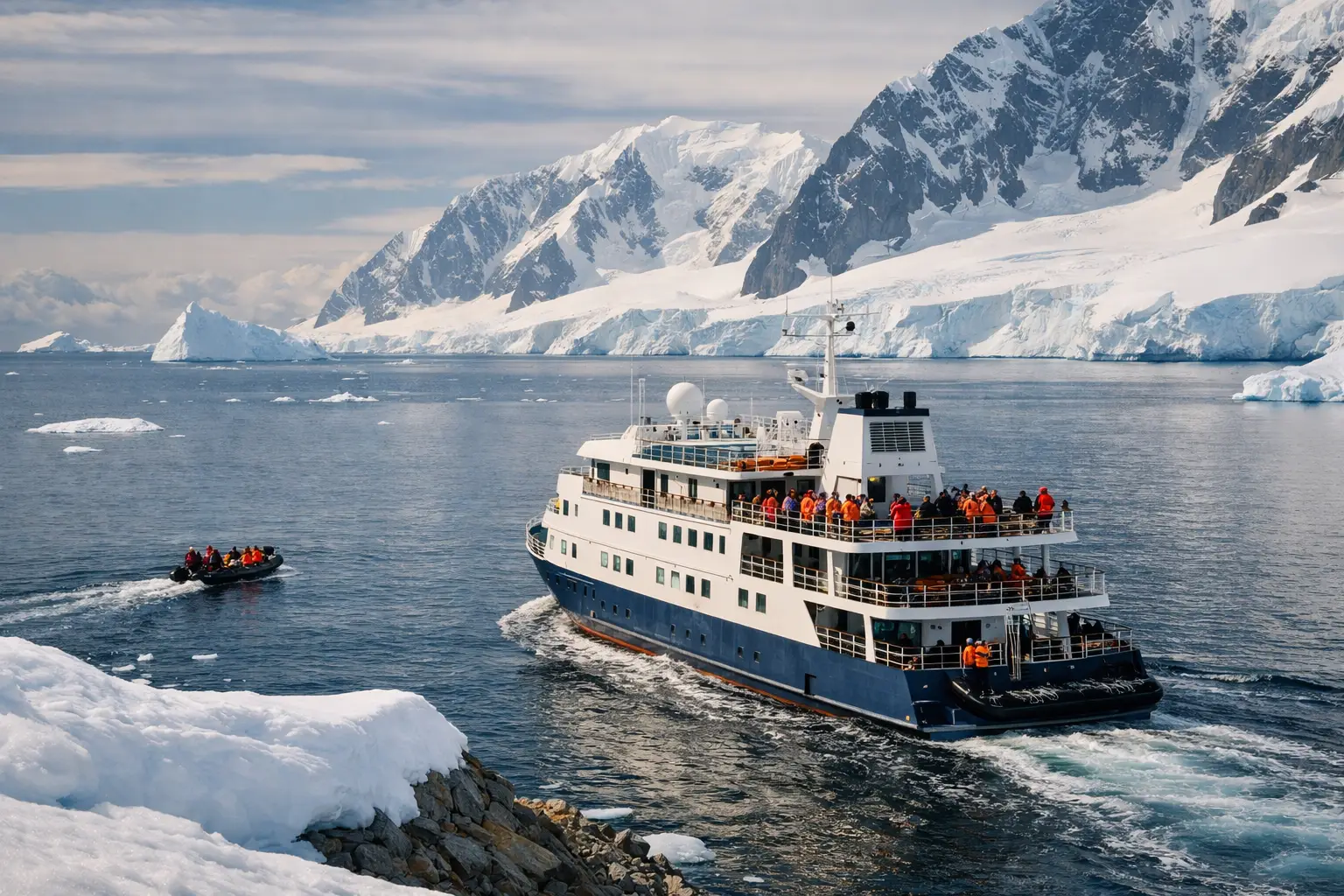 Cruzeiro Antártica em navio pequeno vale a pena?