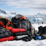 Que roupas devo levar na minha bagagem para a Antártica?