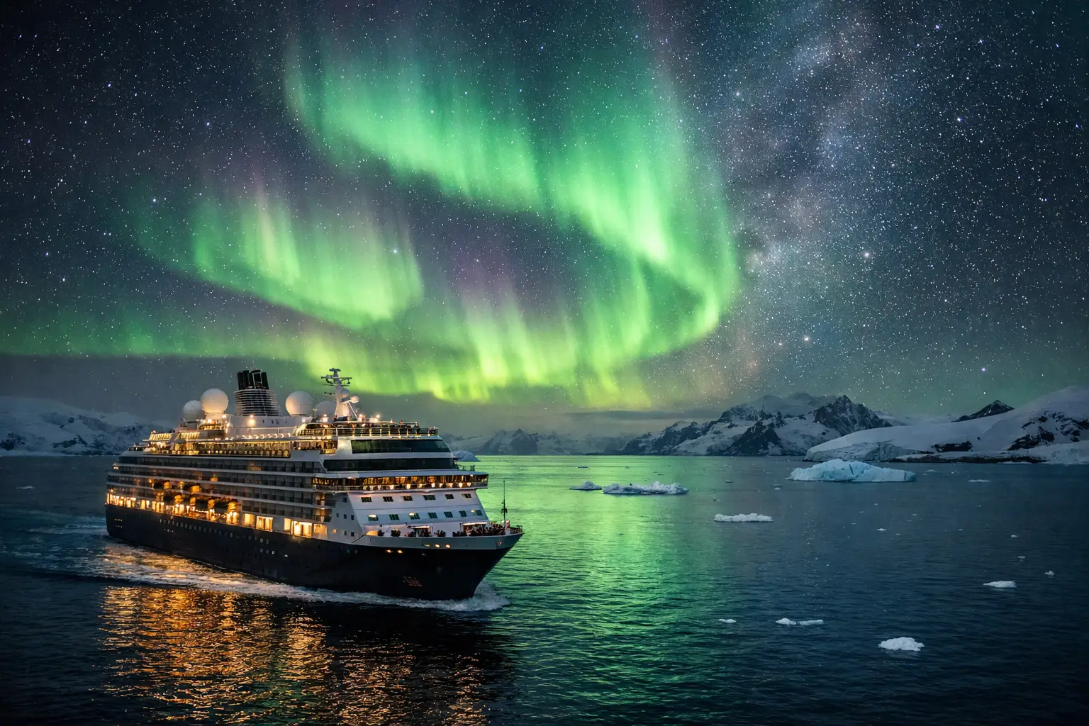 Aurora austral em cruzeiro: quando e onde ver