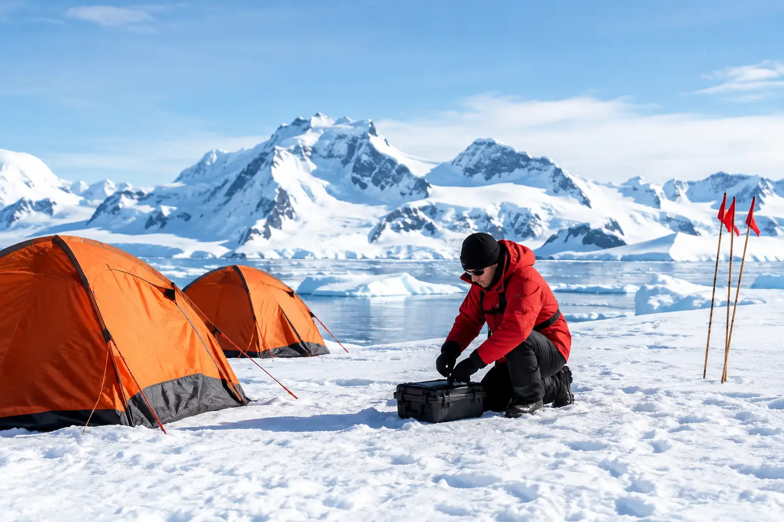Como funciona um acampamento antártico? Como funciona um acampamento antártico?