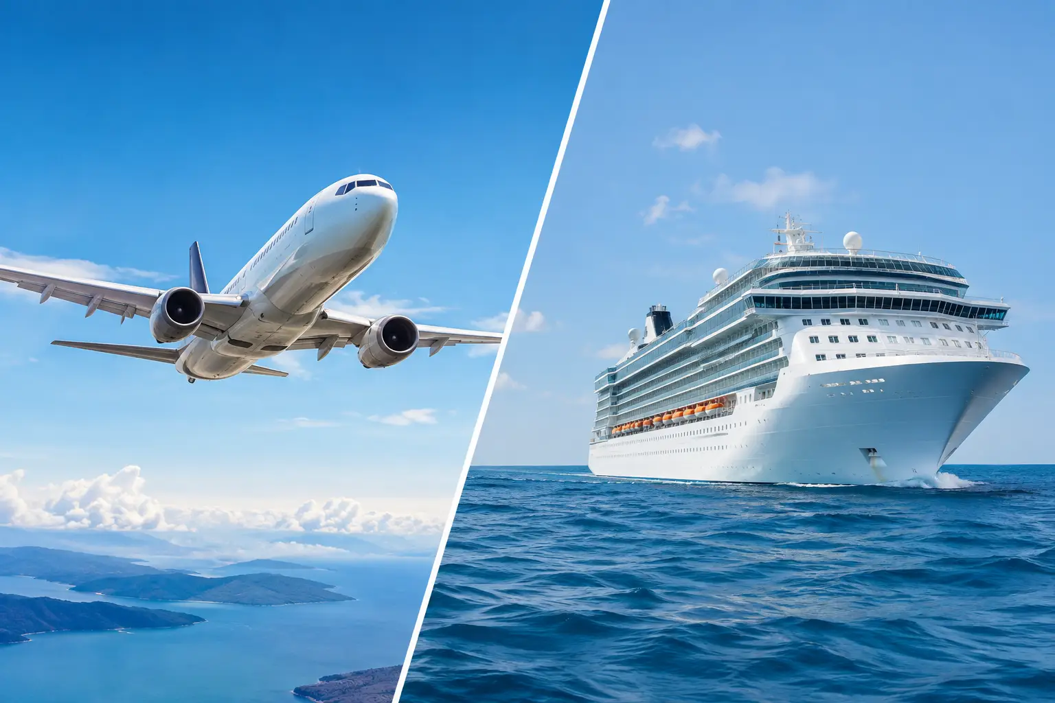 Cruzeiro aéreo ou marítimo: qual viver?
